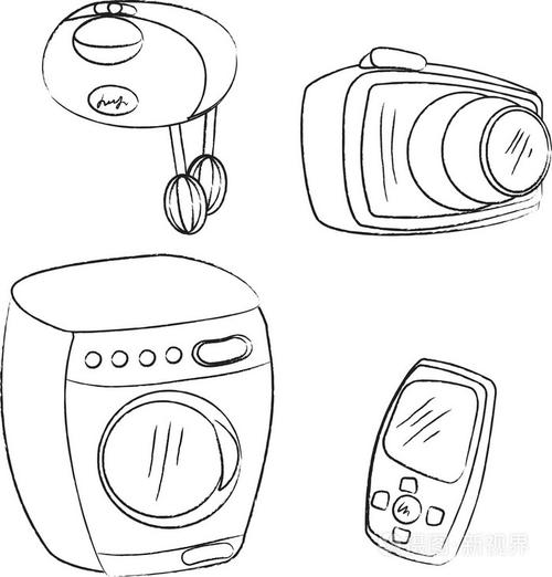 家电简笔画电器图片
