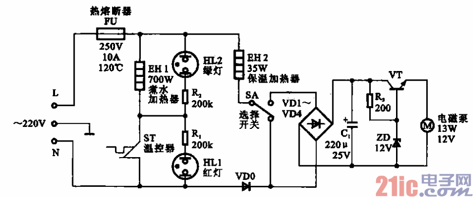 电热水壶工作原理详解