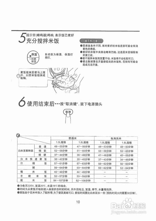 象印电饭煲说明书